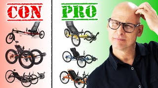 PROs amp CONs  Top 4 Recumbent Trike Brands [upl. by Darius558]