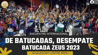 Batucada Zeus  Desempate Gualeguay 2023 2da MEJOR BATUCADA  Entre Ríos batucada zeus [upl. by Aiuqet]