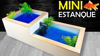 Como Hacer un MINI Estanque Casero o Fuente de Agua Casera [upl. by Danais]