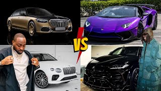 Burna Boy Vs Davido Cars Collection Who Has The Best Cars [upl. by Assennav]