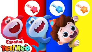 Rescate de Tiburones Coloridos  Yes Neo  Canciones Infantiles  BabyBus en Español [upl. by Florette]