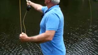 FLY FISHING WITH CRICKETS ON 8 BAIT SAVER FISH HOOK  baitsaverhookscom [upl. by Miyasawa917]