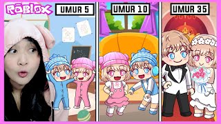 Naik Mesin Waktu Untuk Mengulang Perjalanan Hidup Ku dan Abangku dari Bayi sampai Dewasa ROBLOX [upl. by Nyliram]