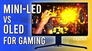 4K MiniLED LCD vs 4K OLED What Should You Buy  BenQ Mobiuz EX321UX Review [upl. by Broderic]