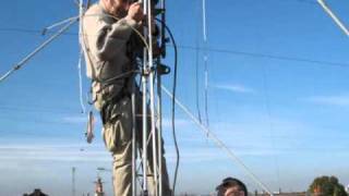 Installation antenne  antenna cubical QUAD 3Elements PKW 101520m [upl. by Zetneuq]