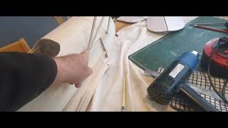 Svenson Jungmeister RC plane build Covering the fuselage [upl. by Aynom]