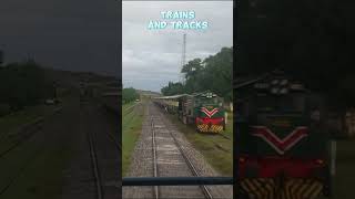 Live view from cab of fastest train cross of two trains in mountains on single line ytshorts yt [upl. by Grof537]