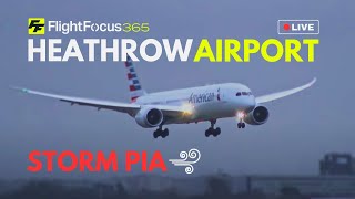 Live London Heathrow Airport  STORM PIA [upl. by Tound]