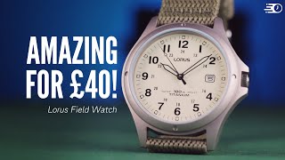 This Obscure Lorus Field Watch Will BLOW Your Socks Off Lorus RXD425L8 Review [upl. by Ardnaxila]