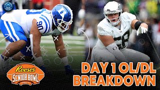 OLDL 1 on 1s Senior Bowl Day 1 Breakdown [upl. by Debor599]