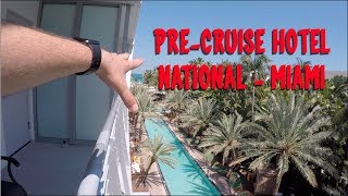 National Hotel Miami Beach  PreCruise Hotel Tour [upl. by Imuyam]