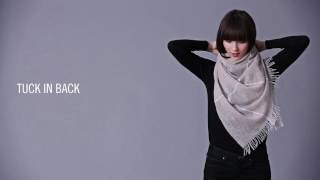 How to Tie a Scarf EILEEN FISHER Fall 2016 [upl. by Dorothy]