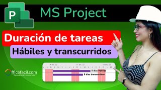 Duración tareas project  Hábiles y transcurridos 📅 [upl. by Gnehp]