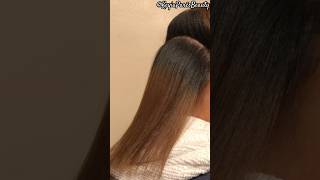 Silk Press on Color Treated Natural Hair silkpress naturalhair blondehair [upl. by Iran]