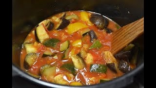 Ratatouille au piment dEspelette AU COOKEO [upl. by Oznofla999]