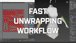 Fast UV Unwrapping workflow  3DS Max 20182022 [upl. by Kalin495]