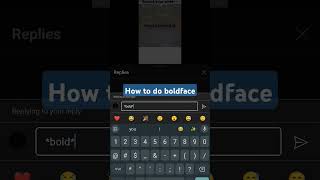 how to do boldface is comments [upl. by Cerf451]