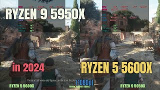 RYZEN 5950x vs 5600x in 2024 Gaming [upl. by Serrell]