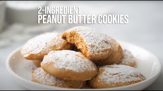 2Ingredient Peanut Butter Meltaway Cookies [upl. by Schach]