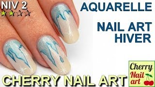 Nail art stalactite aquarelle [upl. by Fredia464]