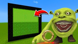 How to Make A Portal To The Shrek Sonic Tapes Dimension in Minecraft [upl. by Albin]