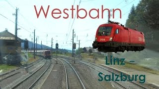 Führerstandsmitfahrt RAILJET  Westbahn Linz  Salzburg HD  Cab Ride High Speed Train [upl. by Kyrstin]