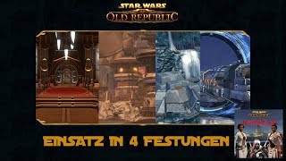 SWTOR Einsatz in 4 Festungen  MALEDICTA RISING [upl. by Ronym]