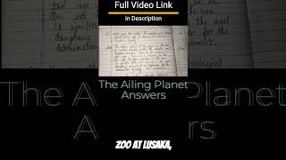 The Ailing Planet Class 11 Questions and Answers  Hornbill Answers cbse shorts cbse11th answer [upl. by Thayer16]