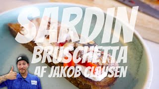 Sardin bruschetta  Opskrifter  P Clausens Fiskehandel [upl. by Nomzzaj138]