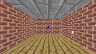 Windows 95 3D Maze Screensaver with Minecraft Textures [upl. by Morentz91]