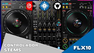 PIONEER DDJFLX10 prueba con Serato Rekordbox y Virtual dj [upl. by Atalee]