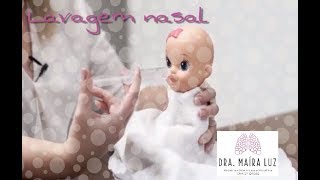 LAVAGEM NASAL COM SORO E SERINGA [upl. by Acirfa]