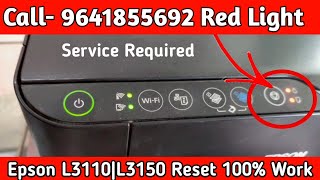 Epson L3150 red light blinking solution in hindi [upl. by Metah]