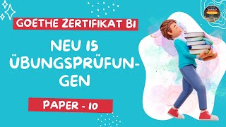 Zertifikat B1 Exam  neu 15 Übungsprüfungen Model Paper  10  Hören mit Lösungen [upl. by Nodmac]