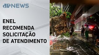 Moradores de SP continuam sem luz após tempestade [upl. by Yeldah574]