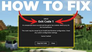 How To Fix Exit Code 1 in Minecraft [upl. by Steele652]