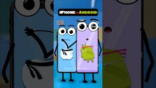 Android vs iPhone animation howtomakecartoonanimation screencapture behan funny [upl. by Eihctir]