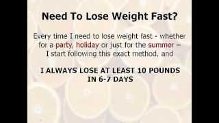 Fastest Way To Lose Weight 7Day Diet Gets Shocking Results And Is The Fastest Way To Lose Weight [upl. by Linskey]