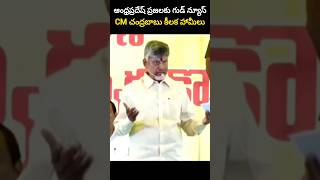 ఆంధ్రప్రదేష్ ప్రజలకు గుడ్ న్యూస్ సీఎం చంద్రబాబు కీలక హామీలు [upl. by Aysahc]