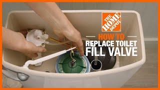 How to Replace a Toilet Fill Valve  Toilet Repair  The Home Depot [upl. by Alaine905]