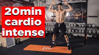 20 minutes cardio brûlegraisse intensif  sans matériel à la maison [upl. by Aifoz]