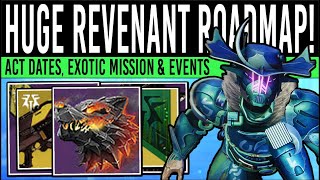 Destiny 2 NEW REVENANT ROADMAP Exotic MISSION Event Loot Act Calendar Reward Rollout amp More [upl. by Bordy362]