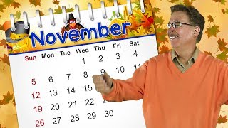 November  Calendar Song for Kids  Jack Hartmann [upl. by Tomaso]