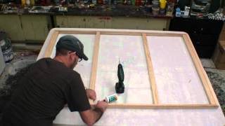 HOW TO MAKE A STRETCH CANVAS FREE LESSON Learn how to make a large canvas art [upl. by Landmeier818]