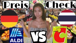 Preisvergleich Lebensmittel Deutschland Aldi vs Thailand Big C 11082021 [upl. by Aniakudo]