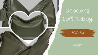 COACH SOFT TABBY HOBO UNBOXING RELOVED BY COACH PEWTER  MILITARY GREEN MOTHER’S DAY 2023 GIFT [upl. by Ynej308]