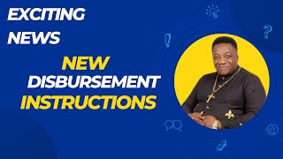 EXCITING NEWS NEW DISBURSEMENT INSTRUCTIONS PLEASE TAKE NOTE funding uaag disbursement [upl. by Attenat257]