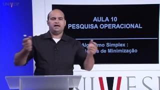 Pesquisa Operacional I  Aula 10  Método Simplex problemas de minimização [upl. by Neelehtak]