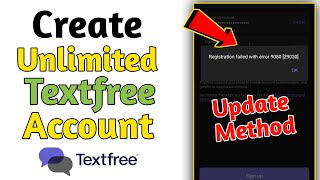 How to create Unlimited Textfree Account in 2024  Textfree Update Method 2024  Unlimited Number [upl. by Atikahc]