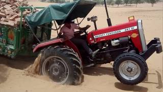 Massey Ferguson 241 DI and john deere [upl. by Fredrika]